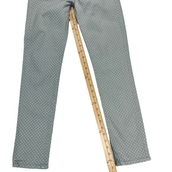 Adriano Goldschmied Jeans Women 26 Gray Polka Dot Stevie Slim Ankle Straight Leg - Picture 11 of 15